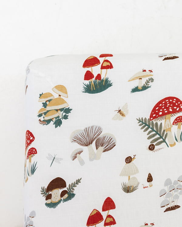 Mushroom Crib Sheet Cheap