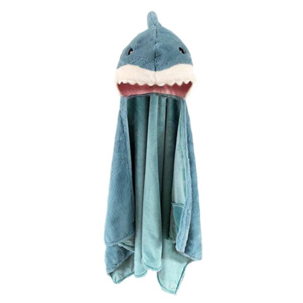 Seaborn  Plush Shark Hooded Blanket Cheap