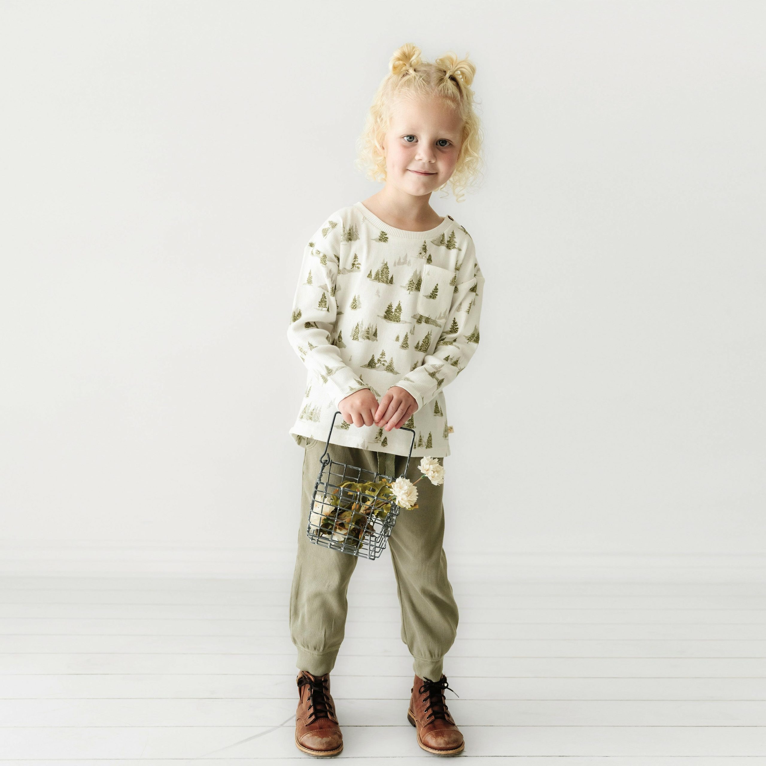 Organic Toddler T-shirt & Pant Set – Frosted Fir Discount
