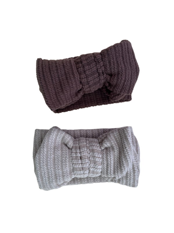 Luna + Luca Top Knot Headband - Brown For Discount - Image 2