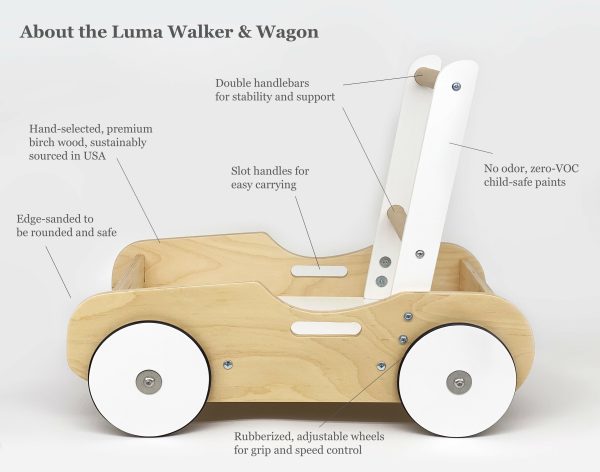 Luma Buggy: Charcoal Gray Handcrafted Wooden Push Cart on Sale - Image 4