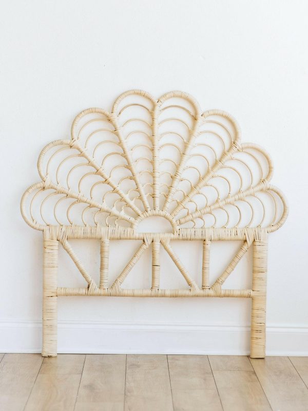 Maya Scalloped Rattan Headboard (Twin size) Online Sale - Image 2