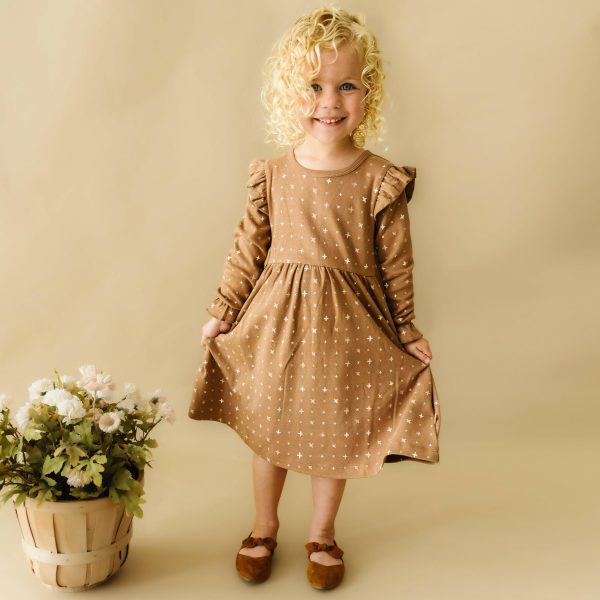 Organic Girls Ruffle Dress - Sparkle Online Sale