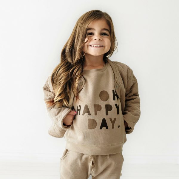Organic Kids Sweatshirt - Happy Day Fashion