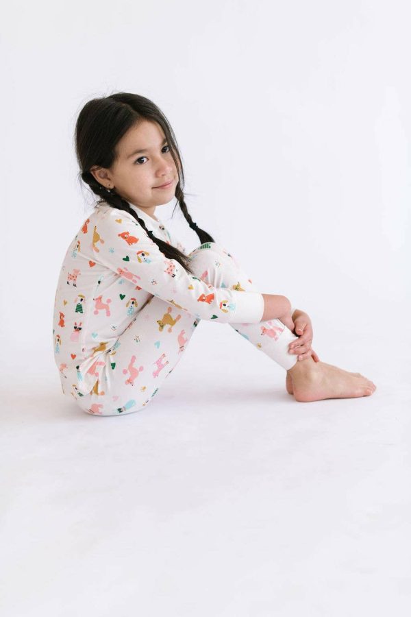 2 Piece Pajama Set in Puppy Love Online Hot Sale - Image 4
