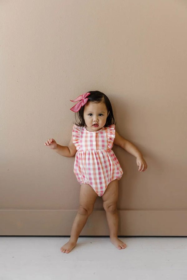 Betsy Romper in Bright Gingham Online - Image 4