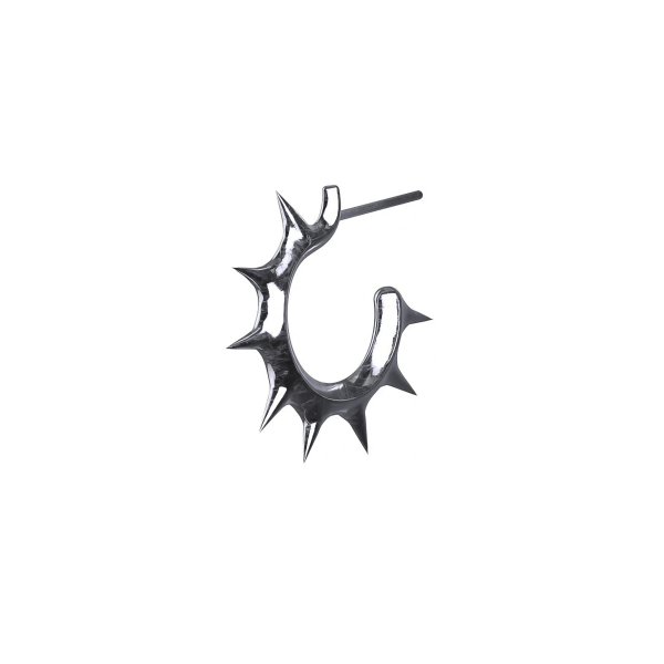 SPIKED OPEN HOOP EARRING on Sale - Image 2