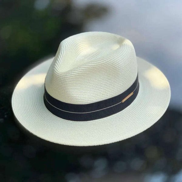 Panama Straw Hat Unisex Top Hat Fedora Hat Big Head Size Sunshade Adjustable Elegant Gentleman Versatile Style For Discount